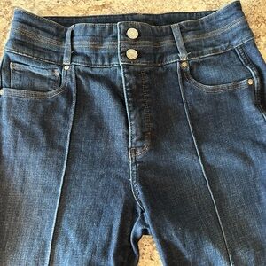 White House Black Market Extra High Rise Skinny Flare Leg Jeans